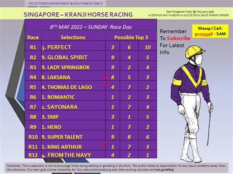 kranji racing tips